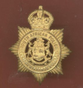 South African Police pre 1926 Officer's cap badge