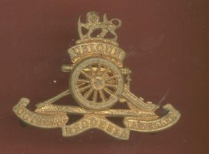 African Southern Rhodesia Artillery beret badge