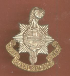 Royal Sussex Regiment Victorian OR's cap badge