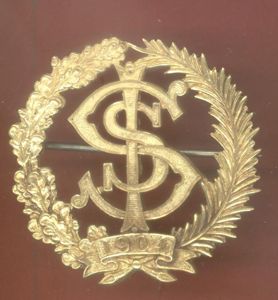 Sudan Intelligence Service Officer's helmet badge