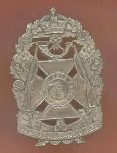 South African Witwatersrand Rifles Edwardian OR's helmet badge
