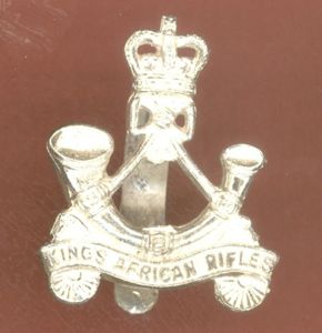 King's African Rifles Officer's beret badge