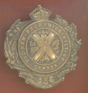 Canadian 236th MacLean Kilties of America Bn.CEF WW1 cap badge