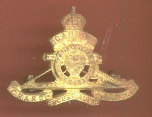 Canadian McGill University Siege Battery WW1 CEF Collar Badge