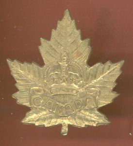 Canadian General Service WW1 CEF cap badge