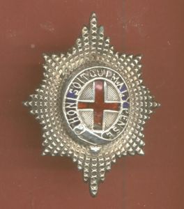 Coldstream Guards Officer's forage cap badge