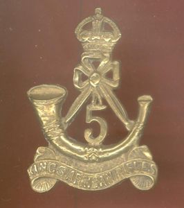5th King's African Rifles Head-dress badge