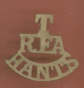 T / RFA / HANTS scarce Royal Field Artillery shoulder …