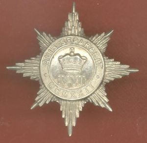 4th/7th Royal Dragoon Guards NCO's rank badge