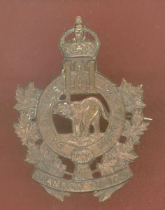 Canadian 181st Brandon Bn. WW1 CEF Officer's cap badge