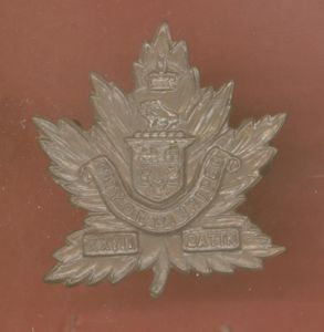 Canadian 27th City of Winnipeg Bn. CEF WW1 Officer's cap …