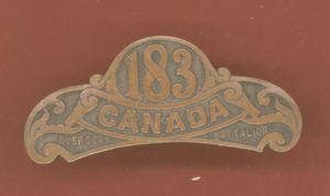 Canadian 183rd Manitoba Beavers Bn. WW1 CEF shoulder title