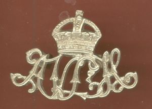 India Army Assam Valley Light Horse WW1 cap badge