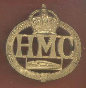 British Colonial Jamaica H.M. Customs Officer's cap badge