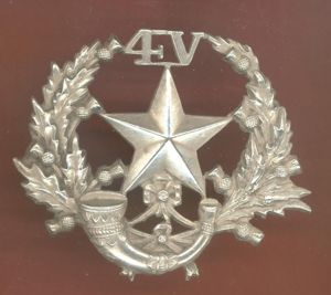 Scottish 4th VB Cameronians NCO's glengarry badge