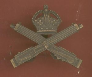 Machine Gun Corps WW1 Officer's OSD cap badge