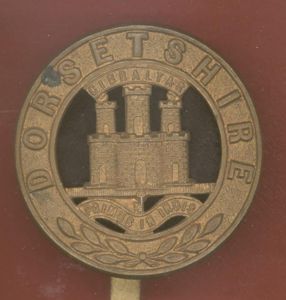 The Dorsetshire Regiment Edwardian OR's pagri badge