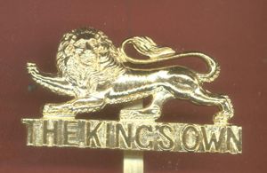 King's Own Royal Lancaster Regiment staybright cap badge