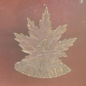 Canadian 4th Central Ontario Bn. WW1 CEF Officer's OSD cap …