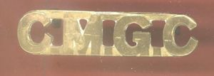 C.M.G.C. WW1 CEF Canadian Machine Gun Corps shoulder title