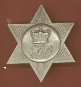 British Colonial Trinidad Volunteers Victorian helmet plate