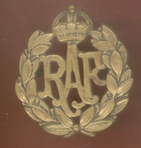 Royal Air Force King's Crown cap badge