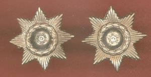 East Yorkshire Regiment Officer's collar badges