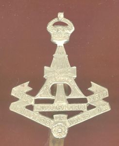 Alexandra,PWO Yorkshire Regiment. OR's cap badge