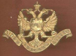 1st King's Dragoon Guards Victorian OR's cap badge