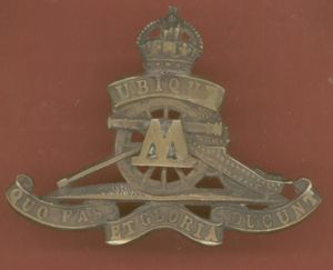 Royal Artillery Militia ? Officer's OSD cap badge