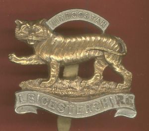 The Leicestershire Regt WW1 OR's cap badge