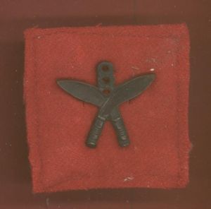 8th Gurkha Rifles WW2 pagri badge