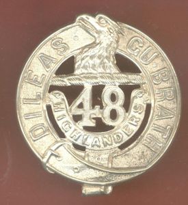 Canadian Militia / CEF 48th Highlanders Officer's glengarry badge
