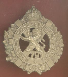 Canadian Militia 79th Cameron Highlanders of Canada glengarry badge