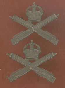 Machine Gun Corps WW1 Officer's OSD collar badges