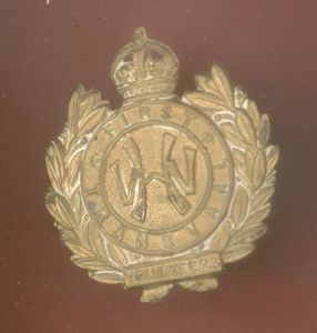 South African. First Transvaal Volunteers cap badge.