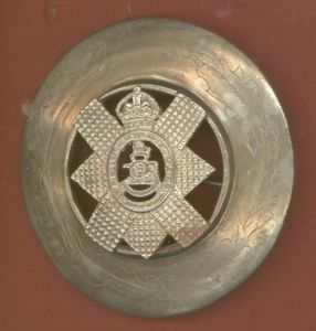 Indian Army Cossipore Artillery Volunteers Pipe Band plaid brooch