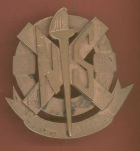 South African Natal Scottish WW2 Officer's glengarry badge