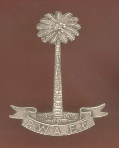 Royal West African Frontier Force WW2 Officer's pagri badge