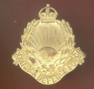 Dominica Defence Force WW1 cap badge