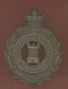 8th Bn. Hampshire Regt., Isle of Wight Rifles WW1 cap …