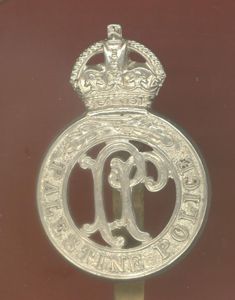 British Colonial Palestine Police cap badge