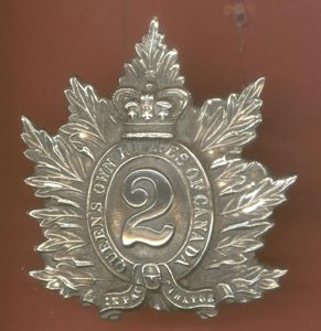 Canadian Militia 2nd Queen's Own Rifles of Canada Victorian Officer's …