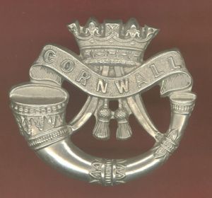 Duke of Cornwall's Light Infantry Victorian cap badge