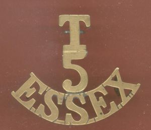 T / 5 / ESSEX WW1 shoulder title