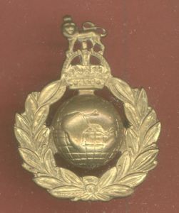Royal Marines King's crown OR's cap badge
