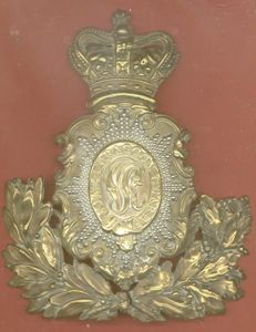 1st King's Dragoon Guards Victorian OR's helmet plate