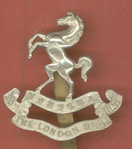 20th County of London Bn. London Regiment OR's cap badge