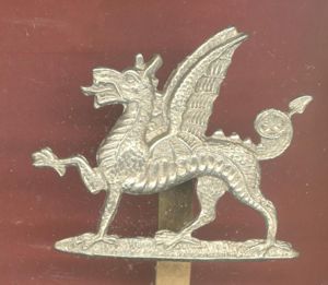 1st Bn. The Monmouthshire Regiment WW1 OR's cap badge