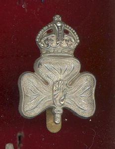 14th Bn (Young Citizens) Royal Irish Rifles WW1 'Kitchener's Army'cap …